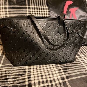 Glamaholics Matte Black Tote-BRAND NEW